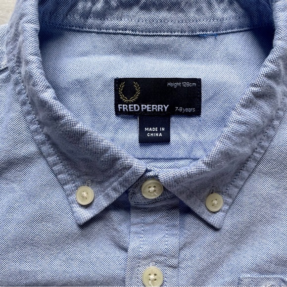 Kids Classic Fred Perry Button Down 👔 - Picture 4 of 6